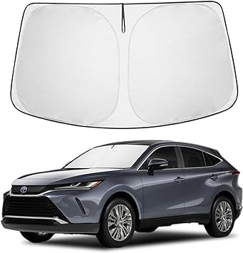 Proadsy 2024 Upgrade Front Windshield Sun Shade Foldable Sunshade Protector Custom Fit 2021 2022 2023 2024 Toyota Venza, LE, XLE, Limited, SUV Accessories