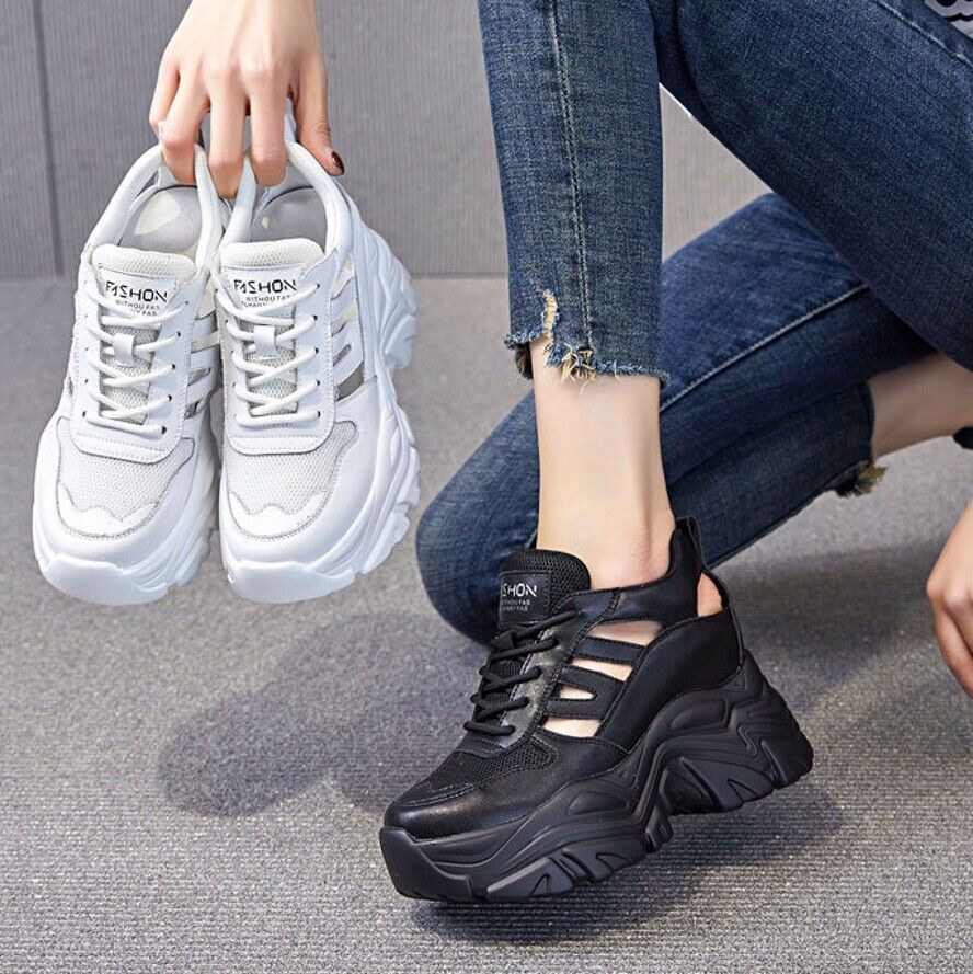 Closed Toe Sandals Women Cow Leather Summer Ankle Boots Platform High Heels Punk